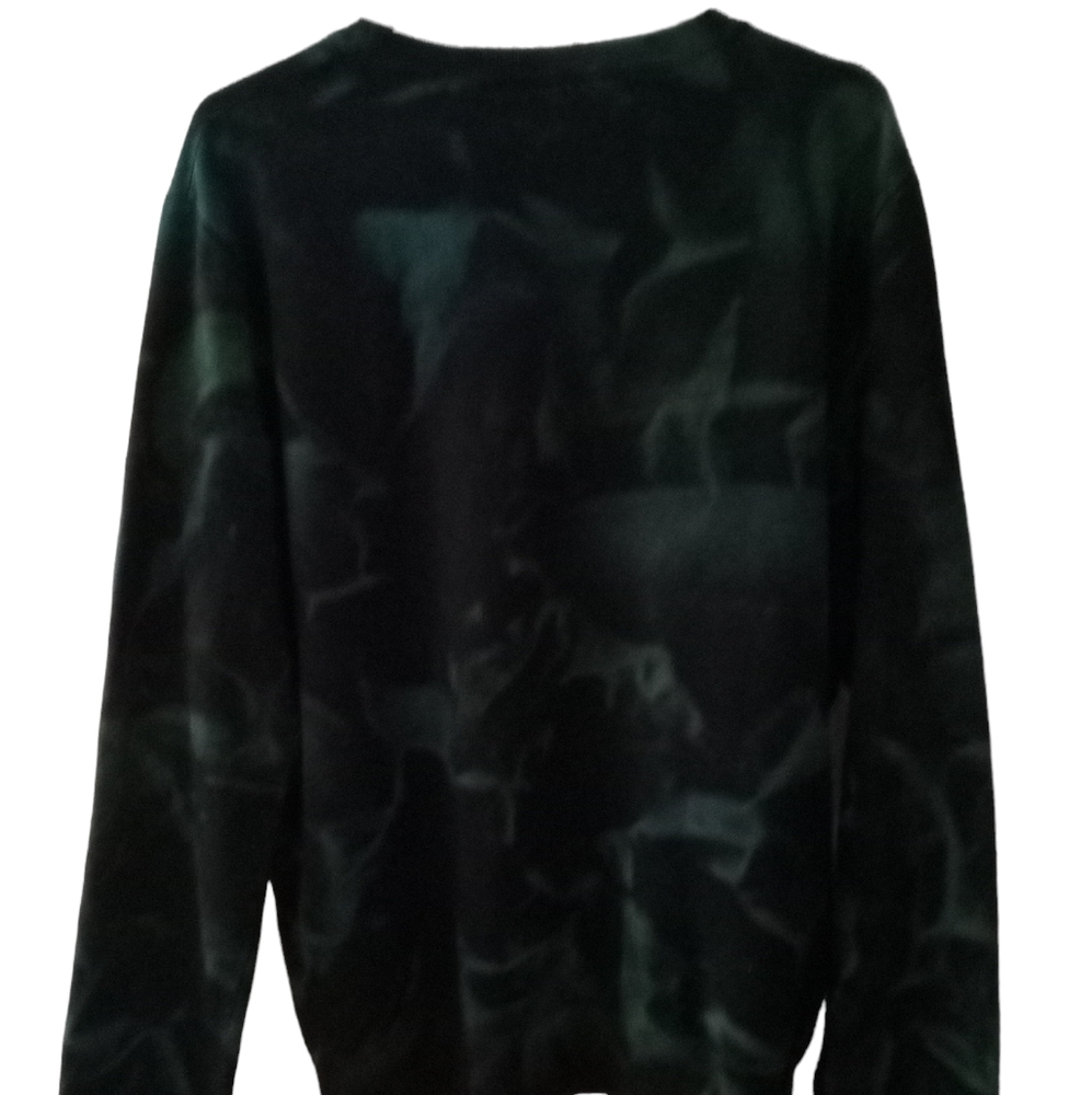 Ysl Saint Laurent Paris XXL tide dye navy blue and money green - Picture 2 of 4
